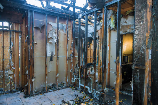 Professional Emergency Fire Cleanup technician working in McAllen, TX